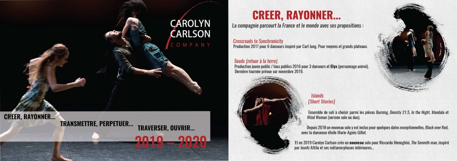  Carolyn Carlson Company | Illustration pour le solo ‟ Black over Red ‟  avec Marie-Agnès GiIllot
